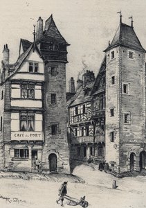 Eingang von Tréguier, Hauptstadt des Kantons des Departements Côtes-d