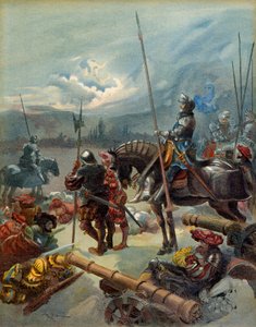 Fünfter Italienischer Krieg (1515-1516): die Nacht von Marignan (Italien), zwischen dem 13. und 14. September 1515 von Albert Robida