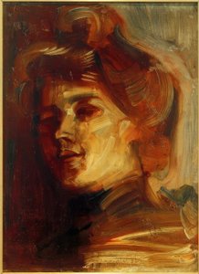 Dame mit Hut von Albert Weisgerber