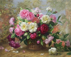 Himmlische Schönheit in einer Sommerrose