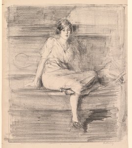 Ohne Titel (Junge Dame sitzend)