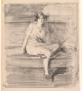 Junge Dame sitzend, 1914