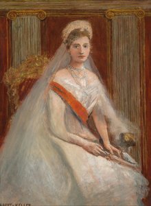 Porträt der Kaiserin Alexandra Fjodorowna von Russland 1872-1918, die Frau von Zar Nikolaus II.