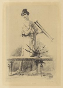 Spinnende Frau