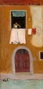 Fenster in Orbetello, ca. 1980 von Alberto Morrocco