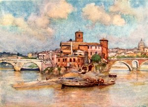 Insel des Tiber - die Isola Sacra von Alberto Pisa