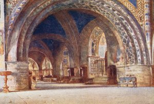 Die Unterkirche von S. Francesco, Assisi von Alberto Pisa