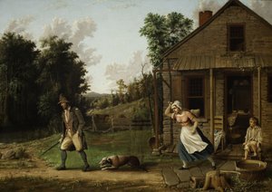 Rip Van Winkle von Dame Van Winkle aus dem Haus gejagt, 1880