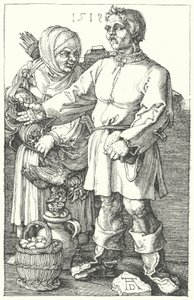 Bauern verkaufen ihre Produkte von Albrecht (after) Durer or Duerer