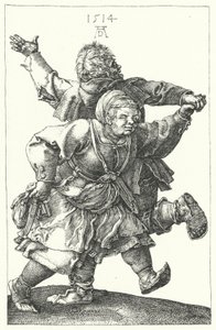 Bauernpaar beim Tanzen von Albrecht (after) Durer or Duerer