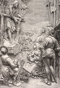 Johannes der Täufer predigt in der Wüste