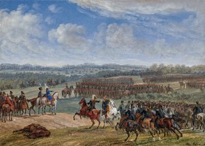 Die Schlacht bei Ostrovno am Morgen des 26. Juli 1812, 1855
