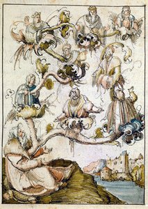 Eine Habsburger Genealogie, wahrscheinlich von Albrecht Altdorfer