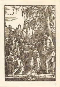 Christus ans Kreuz genagelt von Albrecht Altdorfer