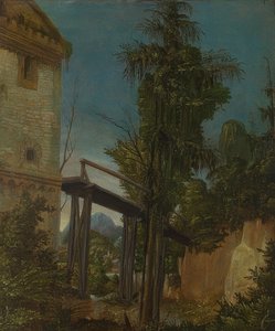 Landschaft mit einem Steg