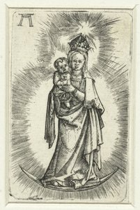 Madonna auf der Mondsichel von Albrecht Altdorfer
