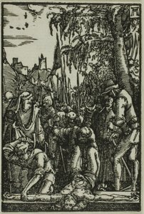 Nagelung ans Kreuz, aus Der Fall und die Erlösung des Menschen