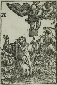 Die Verkündigung an Joachim, aus Der Fall und die Erlösung des Menschen von Albrecht Altdorfer