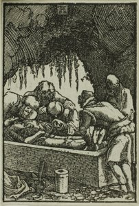Die Grablegung, aus Der Fall und die Erlösung des Menschen