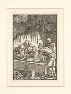 Die Grablegung Christi, aus der Serie Der Fall und die Erlösung des Menschen von Albrecht Altdorfer
