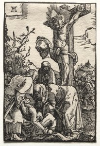 Der Fall und die Erlösung des Menschen: Christus am Kreuz von Albrecht Altdorfer