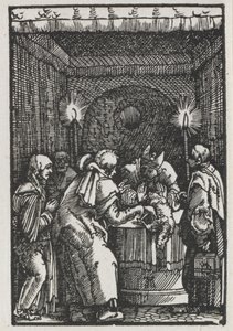 Der Fall und die Erlösung des Menschen: Joachims Opfer wird vom Hohepriester abgelehnt von Albrecht Altdorfer