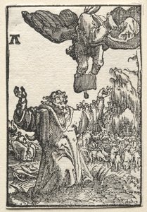Der Fall und die Erlösung des Menschen: Die Botschaft des Engels an Joachim, ca. 1515 von Albrecht Altdorfer