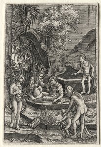 Das Urteil des Paris, 1511 von Albrecht Altdorfer