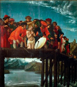 Das Martyrium des Heiligen Florian (Detail) von Albrecht Altdorfer
