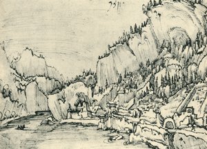 Ansicht von Sarmingstein an der Donau, 1511, 1943 von Albrecht Altdorfer