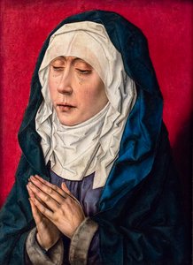 Die trauernde Jungfrau Maria im Gebet, ca. 1500