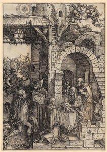 Anbetung der Könige, Blatt 12 der Folge Das Marienleben von Albrecht Dürer
