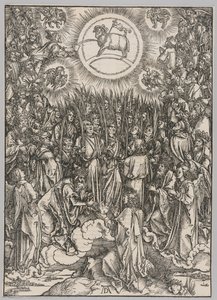 Apokalypse: Die Anbetung des Lammes—Das Lied der Auserwählten von Albrecht Dürer