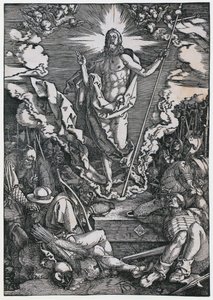 Auferstehung Christi, Blatt 12 der Folge "Die Große Passion" von Albrecht Dürer