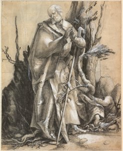 Bärtiger Heiliger im Wald, um 1516 von Albrecht Dürer