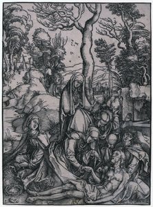 Beweinung Christi, Blatt 9 der Folge "Die Große Passion" von Albrecht Dürer