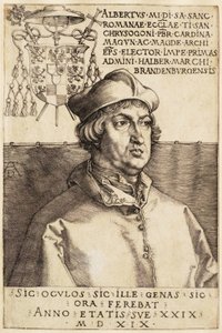 Kardinal Albrecht von Brandenburg (Der kleine Kardinal) von Albrecht Dürer
