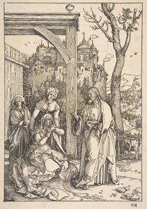 Christus nimmt Abschied von seiner Mutter, aus "Das Leben der Jungfrau" von Albrecht Dürer