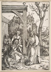 Christus nimmt Abschied von seiner Mutter, aus "Das Leben der Jungfrau" von Albrecht Dürer