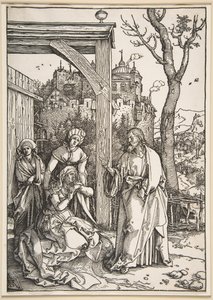 Christus nimmt Abschied von seiner Mutter, aus Das Leben der Jungfrau, ca. 1504