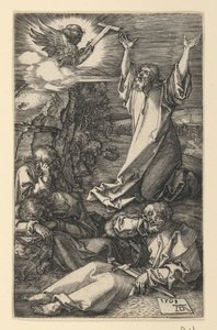 Christus am Ölberg, aus Die gravierte Passion von Albrecht Dürer