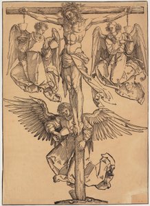 Christus am Kreuz mit den drei Engeln von Albrecht Dürer
