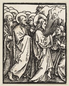 Christus heilt einen Blinden (aus: Postilla, 43 Holzschnitte) von Albrecht Dürer