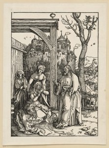 Christus nimmt Abschied von seiner Mutter (Marienleben) von Albrecht Dürer