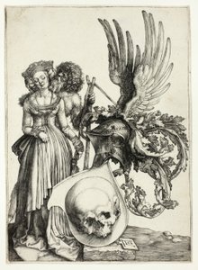 Wappen mit einem Schädel