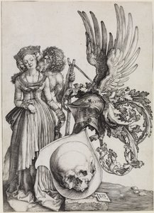 Das Wappen mit dem Totenkopf von Albrecht Dürer