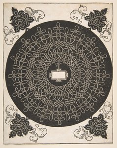 Stickmuster mit einem länglichen Panel in der Mitte, vor 1521 von Albrecht Dürer
