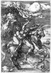 Entführung auf dem Einhorn von Albrecht Dürer