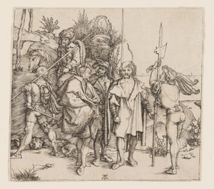 Fünf Fußsoldaten und berittener Türke von Albrecht Dürer