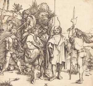 Fünf Soldaten und ein Türke zu Pferd, 1495-1496